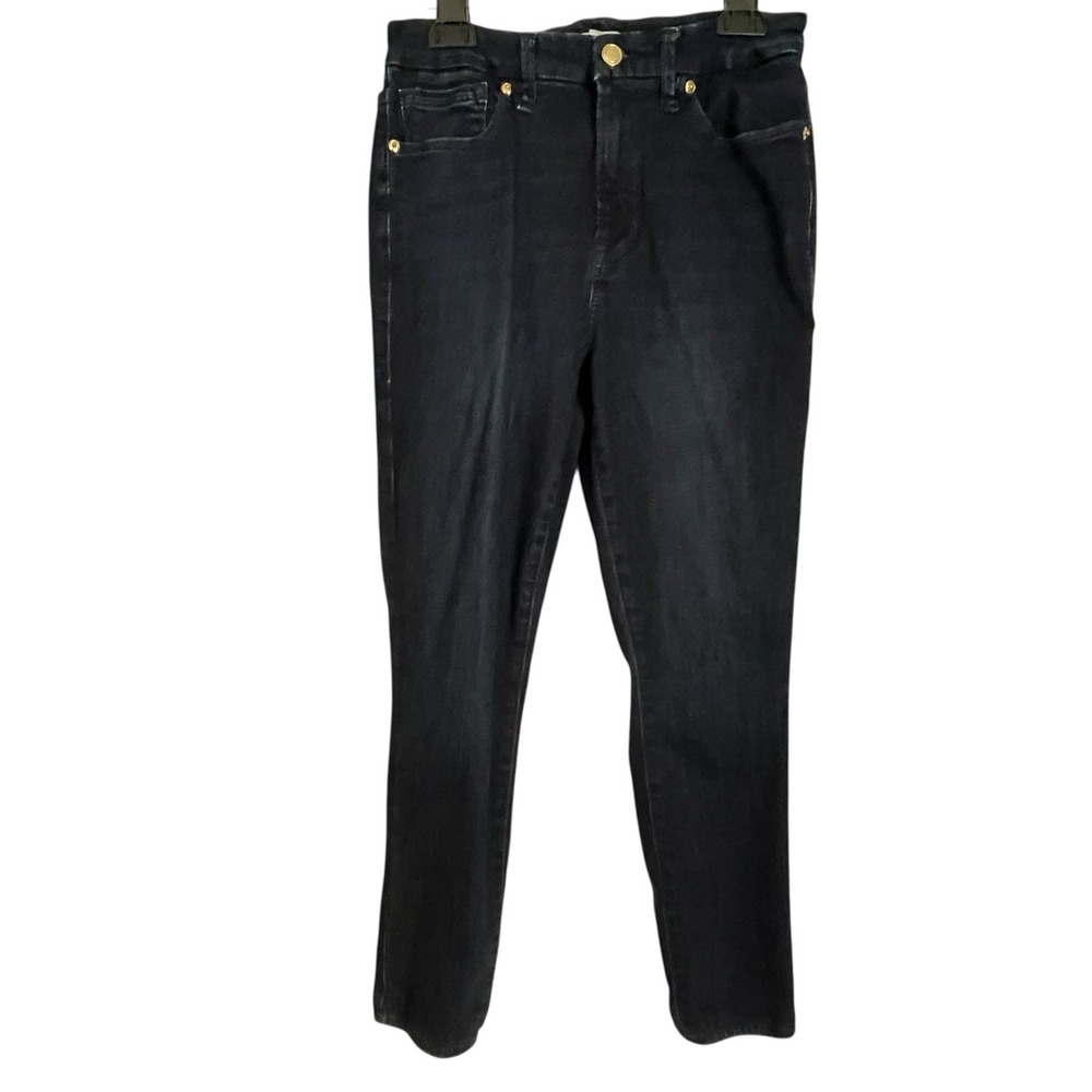 Good American Sz 6 Good Legs Skinny Jeans High Rise Ankle Organic Cotton Stretch